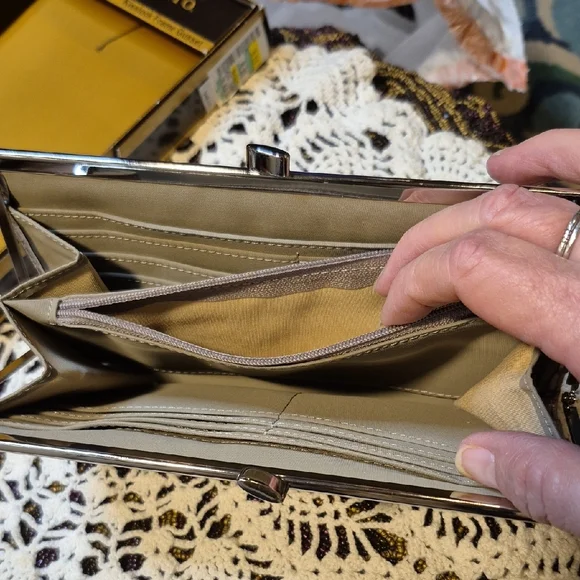 Franco Sarto Metallic Silver Wallet - Picture 7 of 12